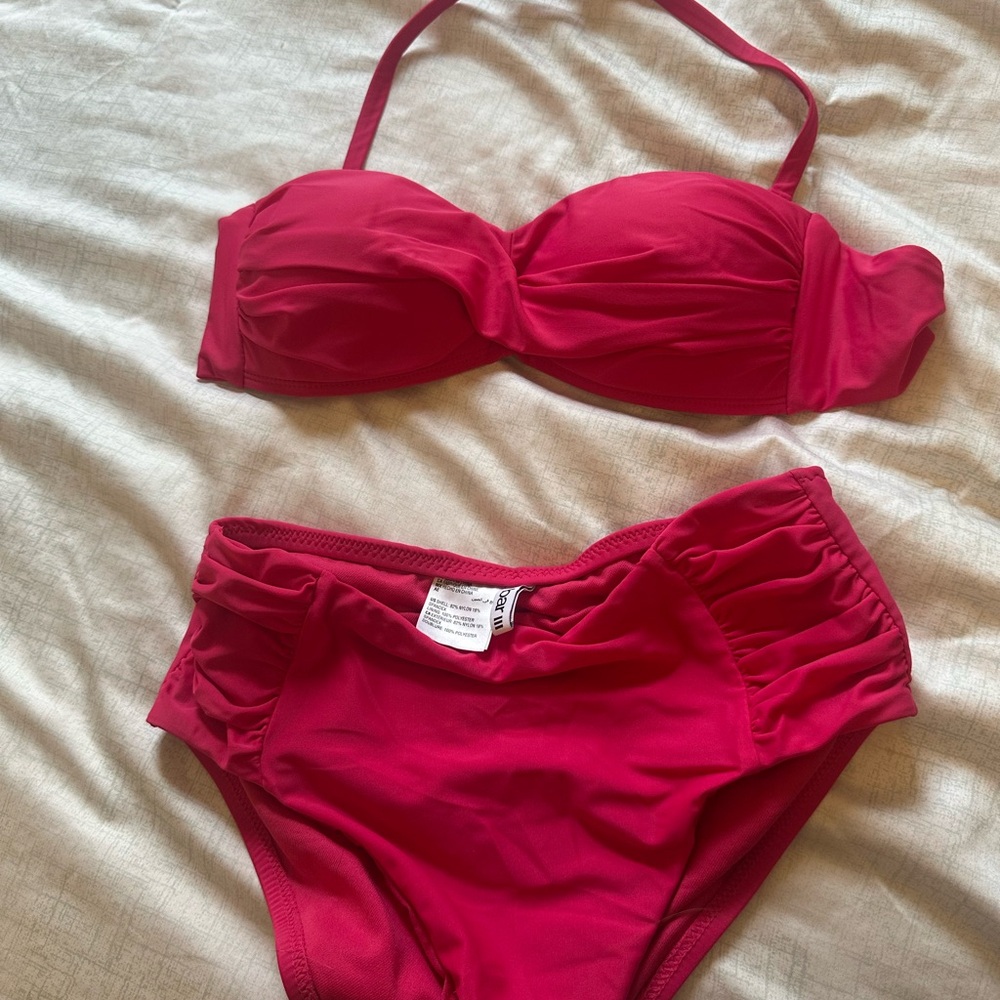 Bar III Vibrant Pink high waisted Bikini